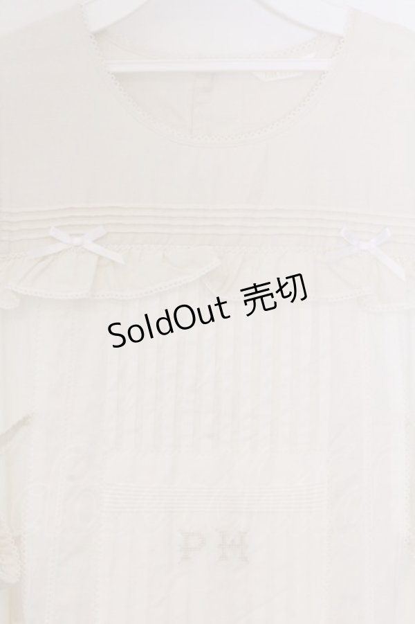 画像2: PINK HOUSE / 配色ローンレイヤードワンピース  キナリ O-26-03-07-1076-LO-OP-OW-OS (2)