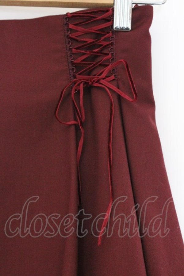 画像2: Secret Honey / バックティアードミニスカート 2 ワイン O-26-03-07-1009-CA-SK-IG-OS (2)