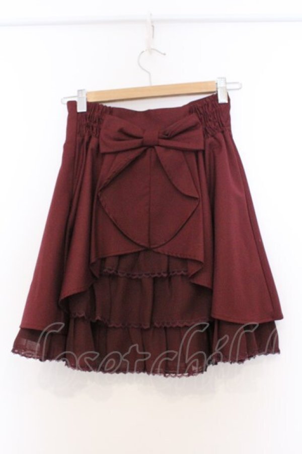 画像3: Secret Honey / バックティアードミニスカート 2 ワイン O-26-03-07-1009-CA-SK-IG-OS (3)