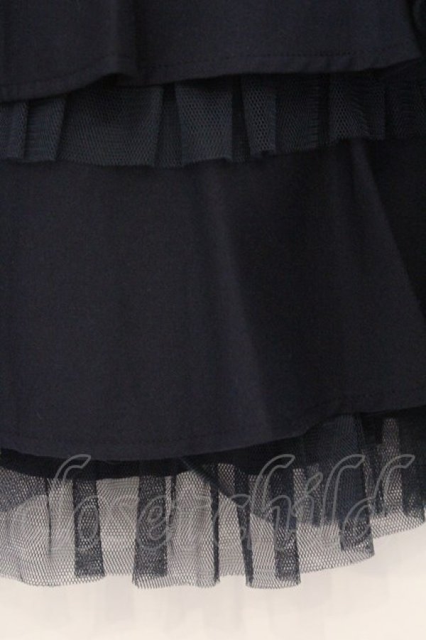 画像2: Secret Honey / チュールフリルティアードスカート 2 ネイビー O-26-03-07-1011-CA-SK-IG-OS (2)