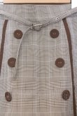 画像2: Ank Rouge / ダブルボタンベルト付きスカート  ブラウン O-26-03-07-1012-CA-SK-IG-OS (2)