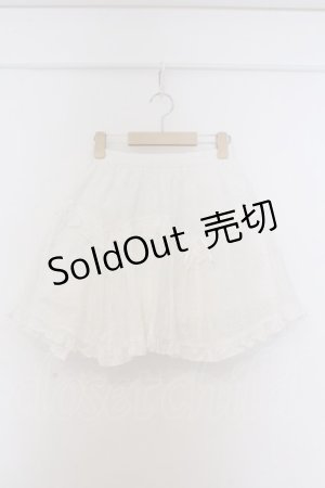 画像: merry jenny / レースフレアミニスカート  シロ O-26-03-07-1002-LO-SK-IG-OS
