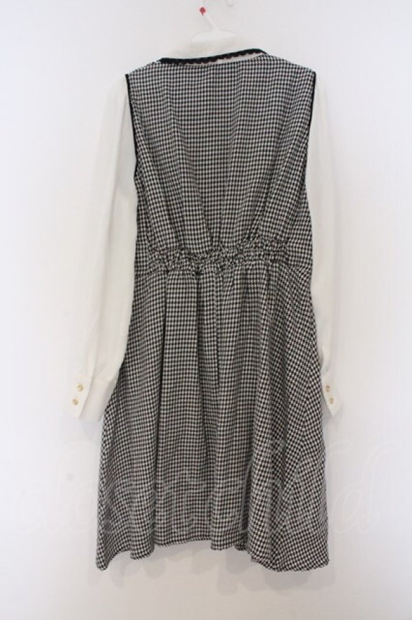 画像3: axes femme / レイヤード風ワンピース M クロ×シロ O-26-03-07-1016-AX-OP-IG-OS (3)