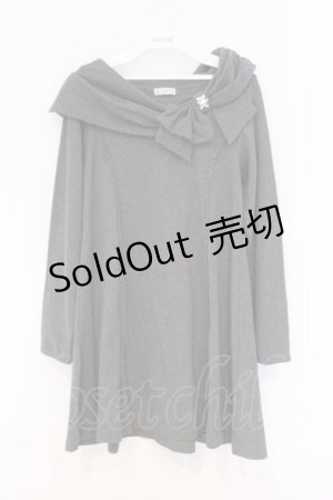 画像: axes femme / リボンカラーチュニック M グレー O-26-03-07-1017-AX-OP-IG-OS