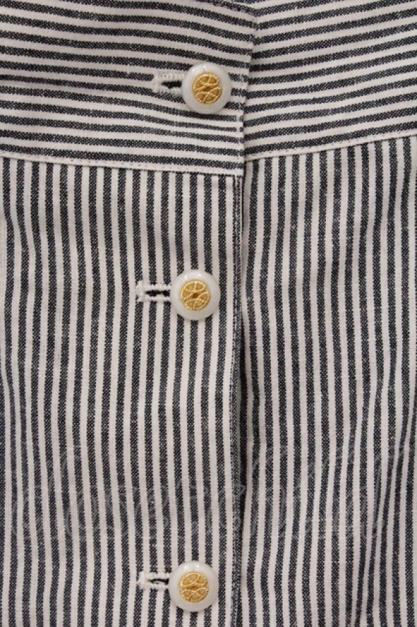 画像2: LODISPOTTO / ストライプサスペンダースカート  シロ×グレー O-26-03-07-1019-LO-SK-IG-OS (2)