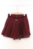 画像1: axes femme / リボン付きプリーツキュロット M ワイン O-26-03-07-1022-AX-PA-IG-OS (1)
