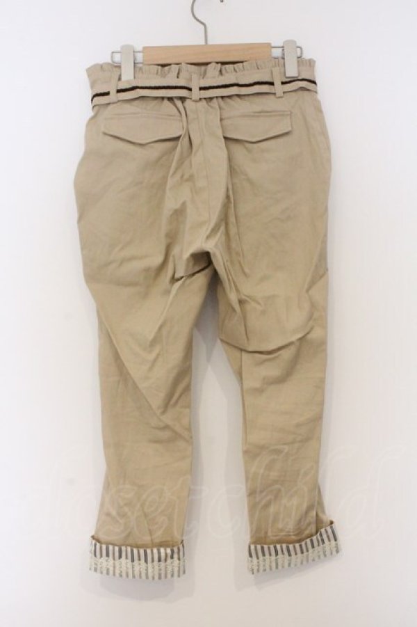 画像3: axes femme / ウエストリボンチノパン  ベージュ O-26-03-07-1025-AX-PA-IG-OS (3)