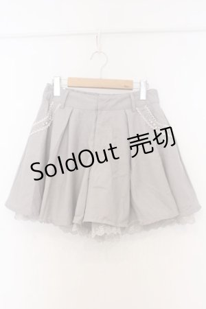 画像: axes femme / 薔薇モチーフベルト付きキュロットパンツ M グレー O-26-03-07-1026-AX-PA-IG-OS