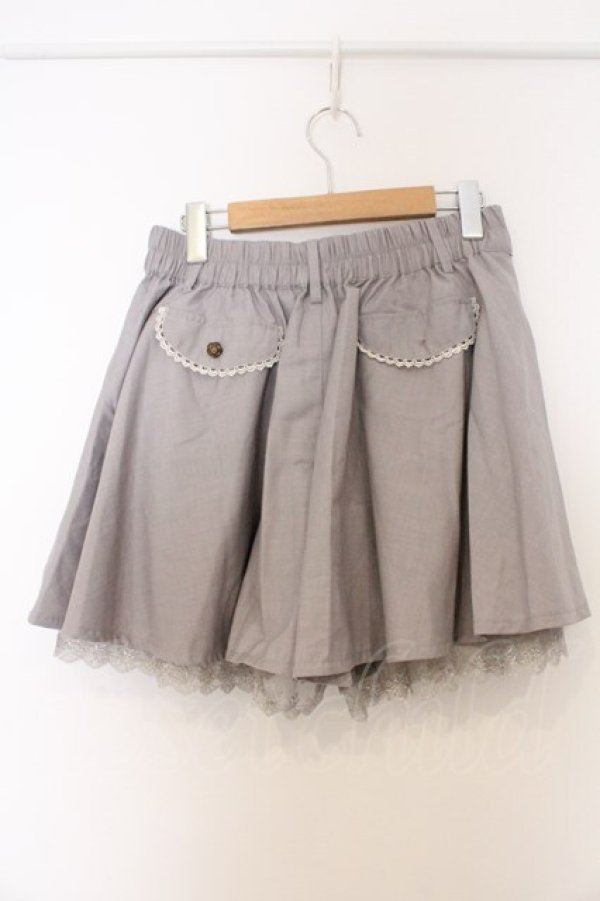 画像3: axes femme / 薔薇モチーフベルト付きキュロットパンツ M グレー O-26-03-07-1026-AX-PA-IG-OS (3)