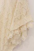 画像2: axes femme / レース重ねケープトッパーカーディガン M 生成り O-26-03-07-1030-AX-TO-IG-OS (2)