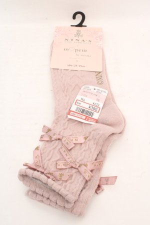 画像: m petit by misako / AMCSNIフロートリボン 23-25cm ピンク O-26-03-07-074-LO-ZA-OW-OS