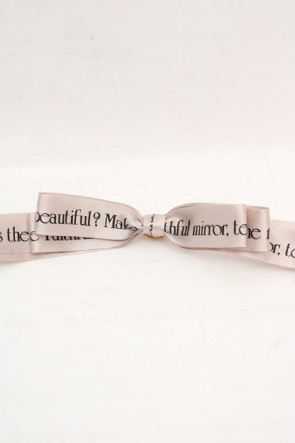 画像1: Rose Marie seoir / ロゴリボンヘアピン  グレージュ O-26-03-07-082-EL-AC-OW-OS (1)