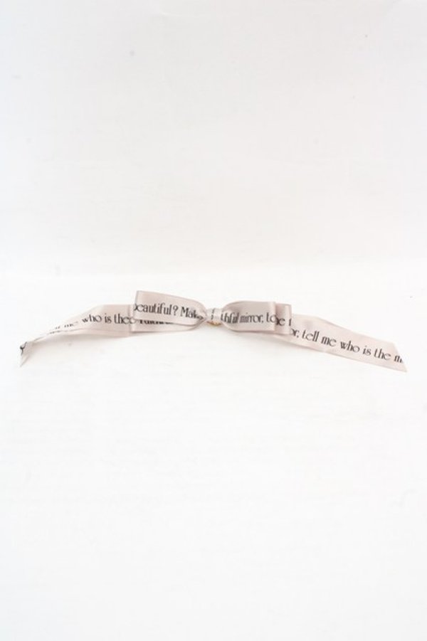 画像2: Rose Marie seoir / ロゴリボンヘアピン  グレージュ O-26-03-07-082-EL-AC-OW-OS (2)