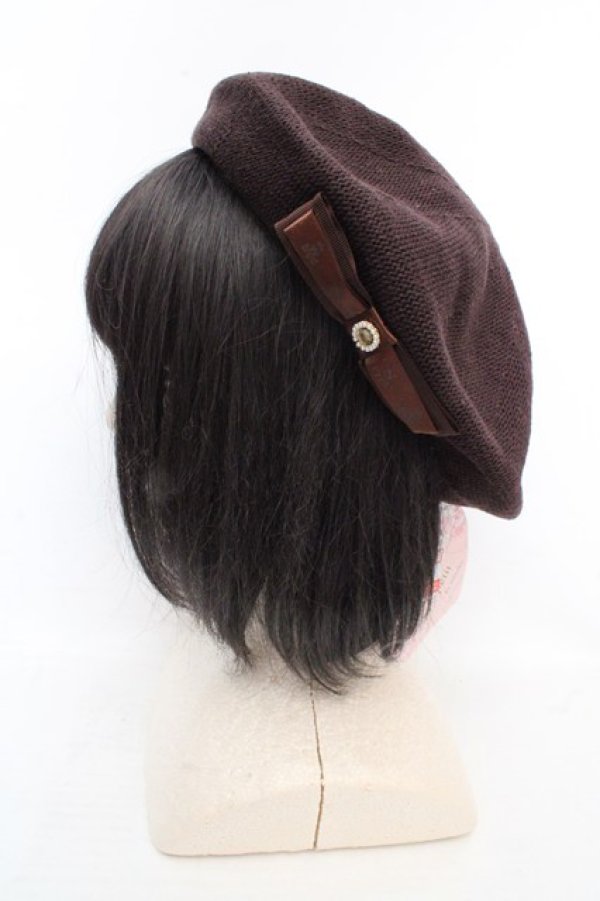 画像1: m petit by misako / NINA's AMカメオベレー 57.5cm ブラウン O-26-03-07-084-LO-AC-OW-OS (1)