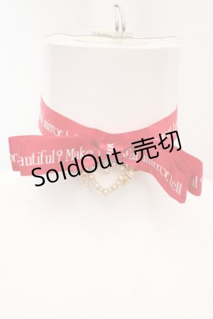 画像: Rose Marie seoir / ロゴリボンチョーカー  アカ O-26-03-07-088-EL-AC-OW-ZT0311E