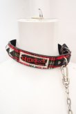 画像3: HIDEROCK Design / カフ付きチョーカー  レッド×ブラック O-26-03-07-094-PU-AC-OW-OS (3)
