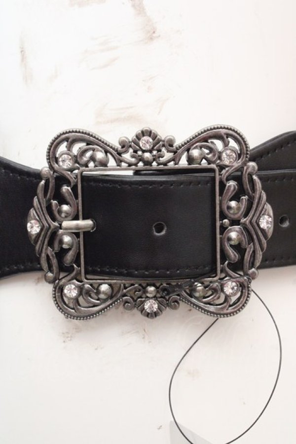 画像2: axes femme / クラシカルバックルベルト  クロ O-26-03-07-095-AX-AC-OW-OS (2)