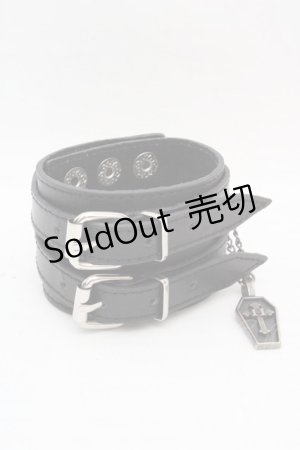 画像: h.NAOTO / ベルトブレスレット  ブラック O-26-03-07-099-HN-AC-OW-OS