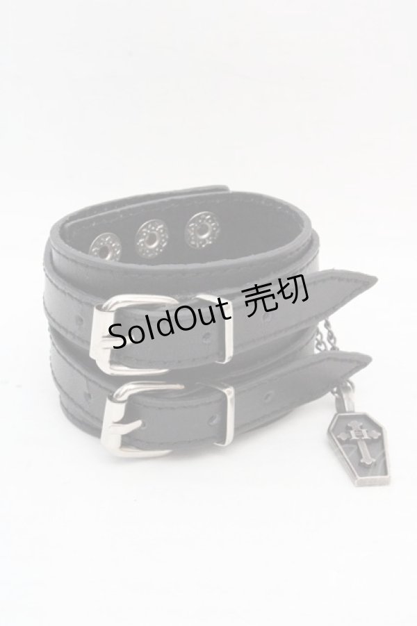 画像1: h.NAOTO / ベルトブレスレット  ブラック O-26-03-07-099-HN-AC-OW-OS (1)