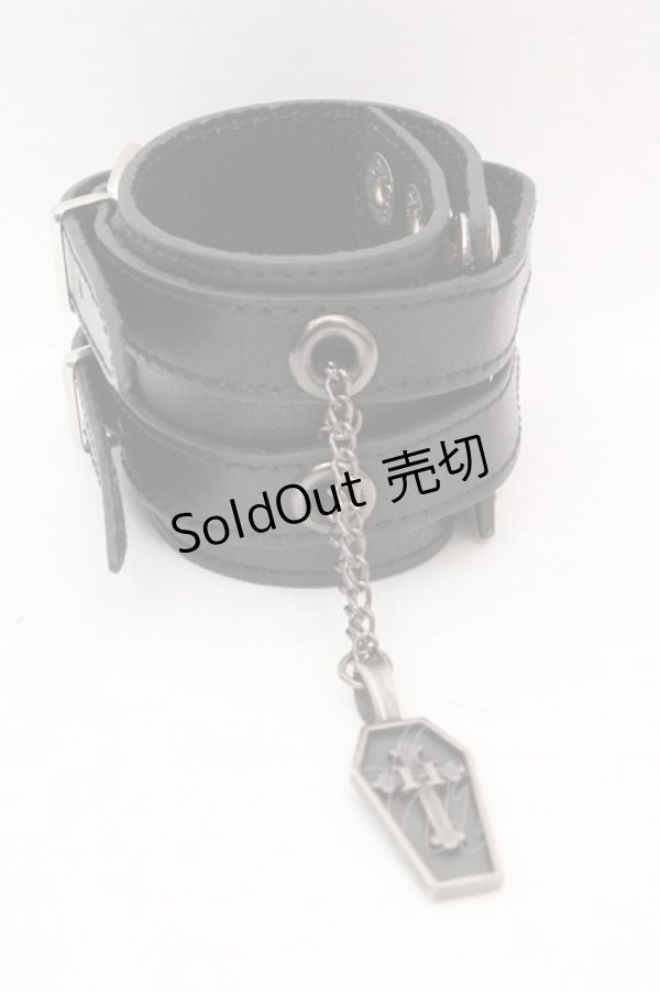 画像3: h.NAOTO / ベルトブレスレット  ブラック O-26-03-07-099-HN-AC-OW-OS (3)