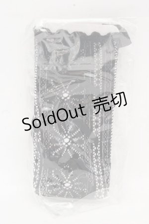 画像: Hoshibako Works / 透かしレースリボンソックス  クロ O-26-03-07-2007-LO-ZA-IG-OS