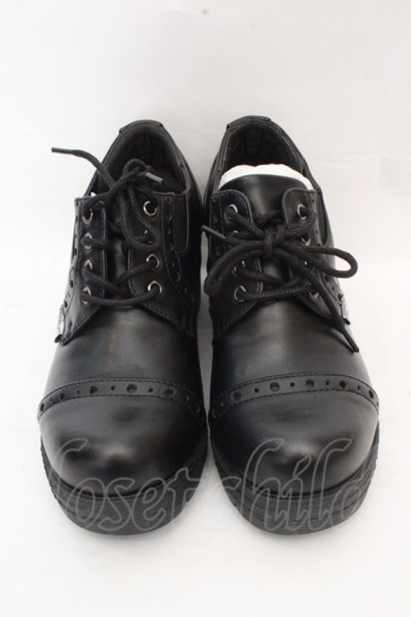 画像2: YOSUKE / レースアップシューズ S ブラック O-26-03-07-2008-PU-SH-IG-OS (2)