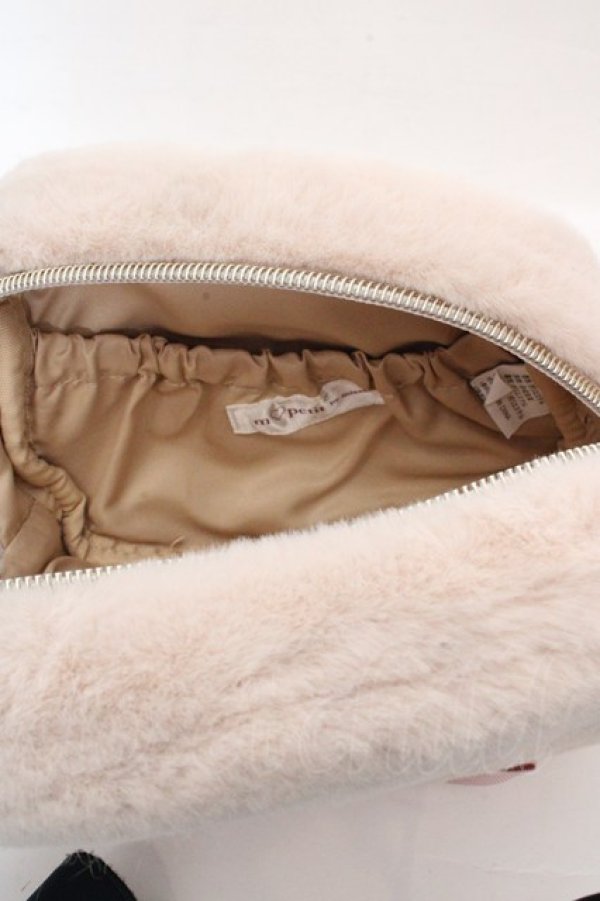 画像3: m petit by misako / AM*クマサンポーチ  アイボリー×ピンク O-26-03-07-2002-LO-ZA-IG-OS (3)