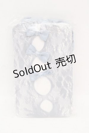 画像: Hoshibako Works / ドール風リボン付きシースルーソックス  サックス O-26-03-07-2003-LO-ZA-IG-OS