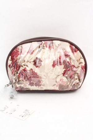 画像: axes femme / クリアラウンドポーチ  アカ O-26-03-07-014-AX-ZA-OW-OS