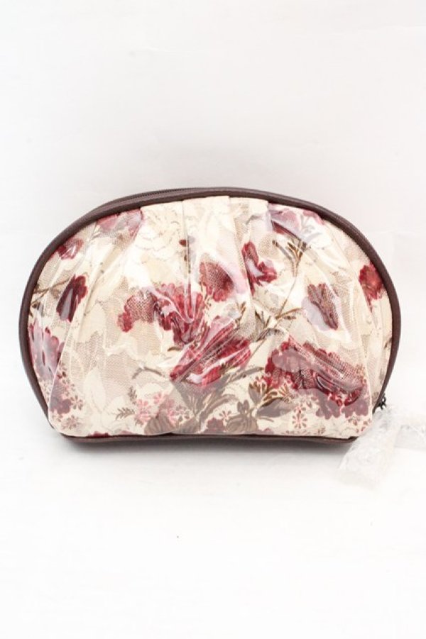 画像2: axes femme / クリアラウンドポーチ  アカ O-26-03-07-014-AX-ZA-OW-OS (2)