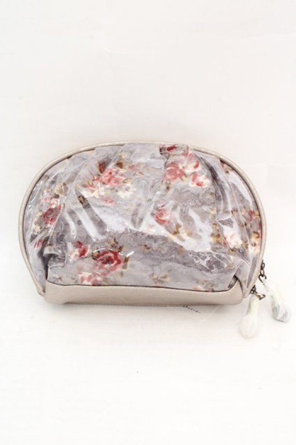 画像2: axes femme / クリアラウンドポーチ  グレー O-26-03-07-015-AX-ZA-OW-OS (2)