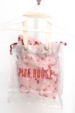 画像3: PINK HOUSE / PINK HOUSE×misako&erinko Heart Berry Rabbit クリアバッグ  ピンク×クリア O-26-03-07-016-LO-BG-IG-OS (3)