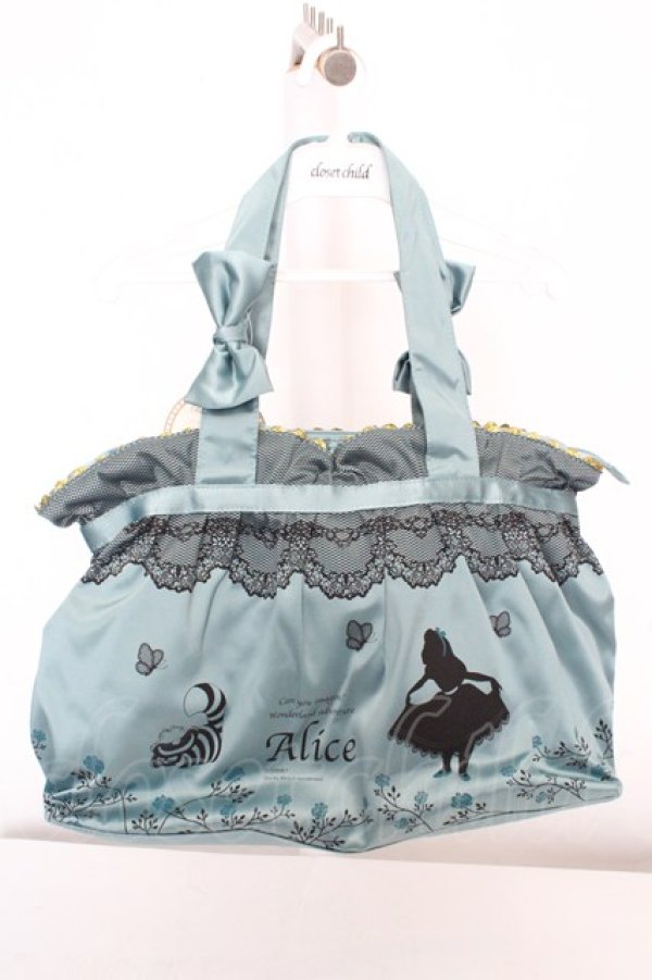 画像1: axes femme / DISNEYコラボアリスバッグ  グリーン O-26-03-07-017-AX-BG-OW-OS (1)