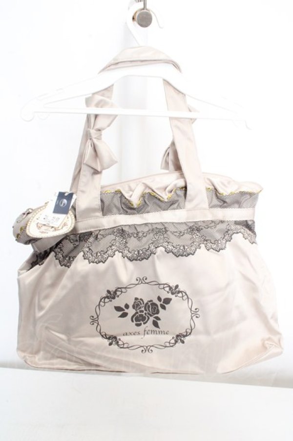 画像3: axes femme / DISNEYコラボアリスバッグ  ベージュ O-26-03-07-018-AX-BG-OW-OS (3)