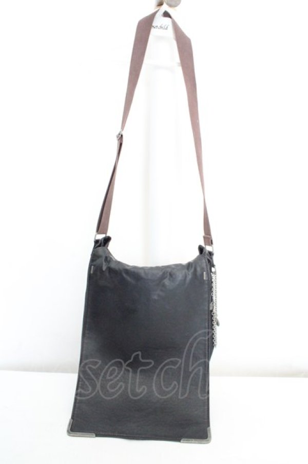 画像1: Jean Paul GAULTIER / チャーム付きメッセンジャーバッグ  ブラック O-26-03-07-020-GO-BG-YM-OS (1)