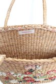 画像4: WONDERFUL WORLD / フラワーかごバッグ  ナチュラル O-26-03-07-021-LO-BG-IG-OS (4)
