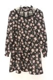 画像1: EATME / Rose Floral Patternワンピース S クロ O-26-03-08-031-LO-OP-OW-OS (1)