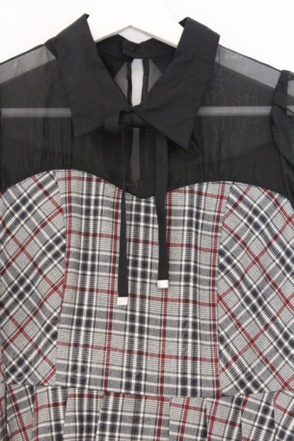 画像2: EATME / ドッキングワンピース S グレー×クロ O-26-03-08-034-LO-OP-OW-OS (2)