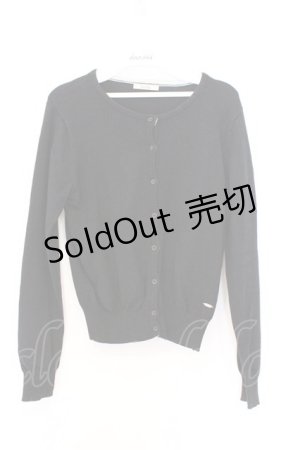 画像: EATME / ロゴプレート付カーディガン F クロ O-26-03-08-035-LO-TO-OW-OS