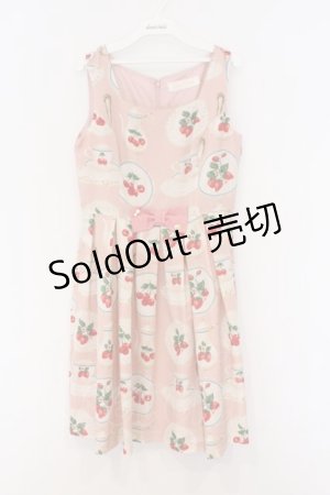 画像: Leur Getter / フルーツプレートノースリーブワンピース M ピンク O-26-03-08-004-LU-OP-OW-OS