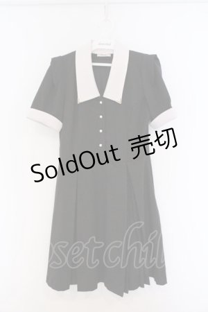 画像: EATME / バイカラーWボックスワンピース S クロ×シロ O-26-03-08-040-LO-OP-OW-OS