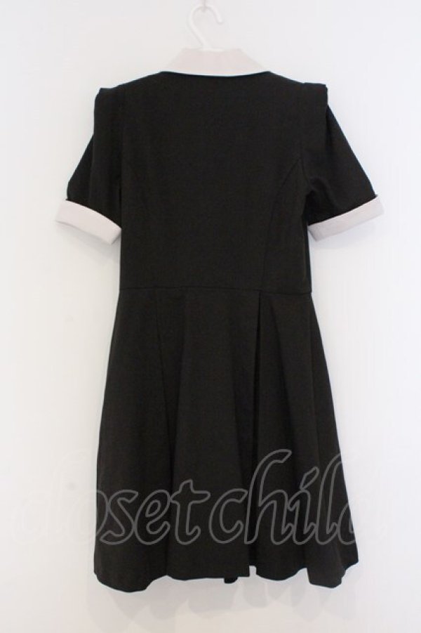 画像3: EATME / バイカラーWボックスワンピース S クロ×シロ O-26-03-08-040-LO-OP-OW-OS (3)