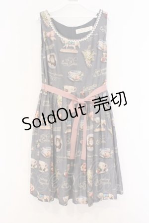 画像: Leur Getter / Victorianノースリーブワンピース M グレー O-26-03-08-005-LU-OP-OW-OS