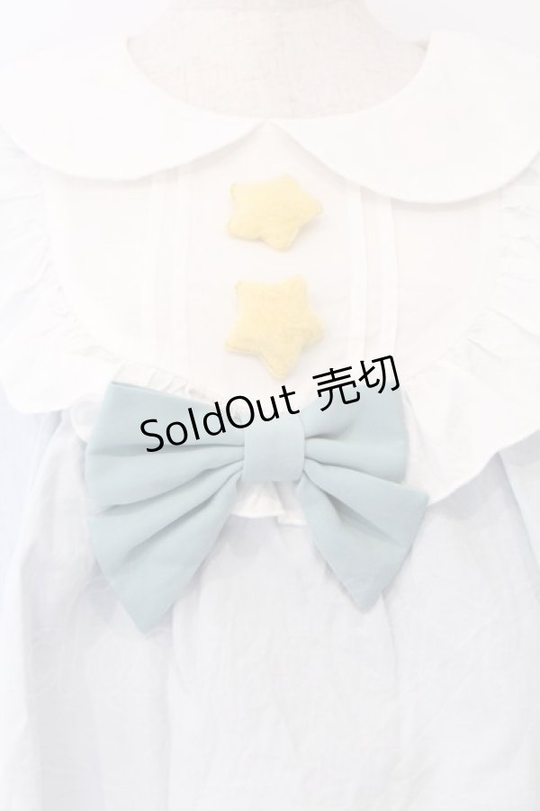 画像2: To Alice / 星ワッペンセットアップ M サックス O-26-03-08-001-LO-OP-OW-OS (2)