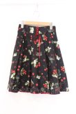 画像1: Secret Honey / チェリー柄スカート 8 クロ O-26-03-08-008-CA-SK-OW-OS (1)