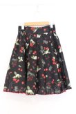 画像3: Secret Honey / チェリー柄スカート 8 クロ O-26-03-08-008-CA-SK-OW-OS (3)