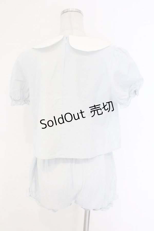 画像3: To Alice / 星ワッペンセットアップ M サックス O-26-03-08-001-LO-OP-OW-OS (3)