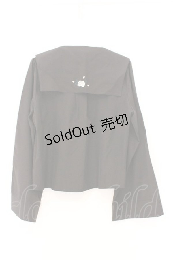 画像3: axes femme / 薔薇刺繍付け襟セットブラウス F クロ O-26-03-08-014-AX-BL-OW-OS (3)