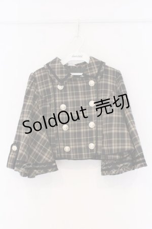 画像: axes femme POETIQUE / ダブルボタンケープジャケット M グリーン O-26-03-08-016-AX-JA-OW-OS