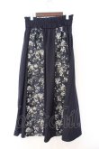 画像3: axes femme / フラワージャガード切替スカート F ネイビー O-26-03-08-023-AX-SK-OW-OS (3)